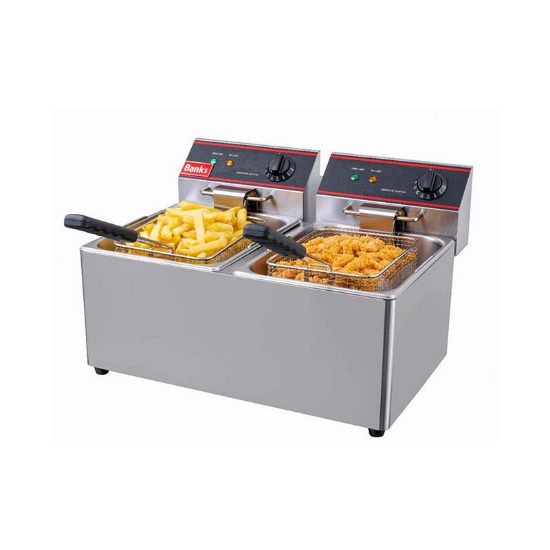 Picture of BANKS EF8TT COUNTER TOP TWIN TANK FRYER 2X8LTR