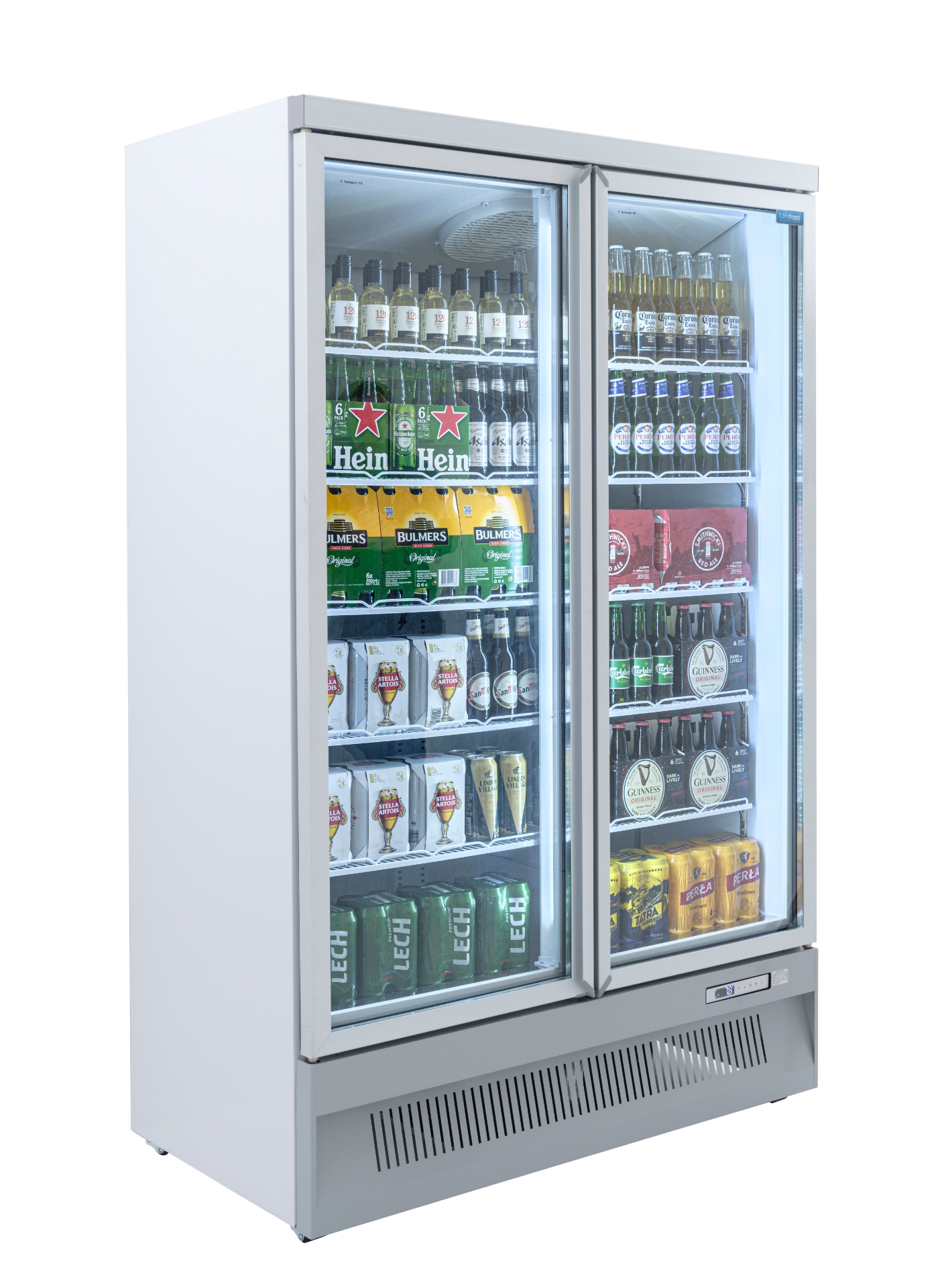 Katerbay. UNIFROST HVR2 2 DOOR HINGED DISPLAY REFRIGERATOR 5 SHELVES