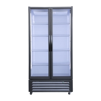 Picture of UNIFROST HVR21B 2 DOOR HINGED DISPLAY REFRIGERATOR  5 SHELVES PER DOOR 1000*720*2000 GRAPHITE BLUE