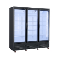 Picture of UNIFROST HVR33B 3 DOOR HINGED DISPLAY REFRIGERATOR  5 SHELVES PER DOOR 1880*720*2045 GRAPHITE BLUE