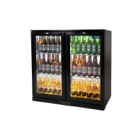 Picture of EBB20N 2DR BLACK HINGED ECO BOTTLE COOLER