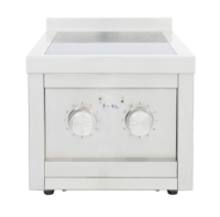 Picture of BANKS D4060T2 HEAVY DUTY 2 BURNER COUNTER TOP INDUCTION COOKER 400*600*358MM SINGLE PHASE SS BODY