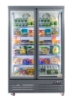 Picture of UNIFROST HVR22B 2 DOOR HINGED DISPLAY REFRIGERATOR  5 SHELVES PER DOOR 1250*720*2045 GRAPHITE BLUE