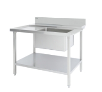 Picture of ATLAS DESL1200 DISHWASHER ENTRY SINK  L-R 1200*860*900+150 BOWL 600*400*300