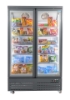 Picture of UNIFROST HVF22B DOUBLE GLASS DOOR DISPLAY FREEZER 5 SHELVES 1250*720*2045 GRAPHITE BLUE