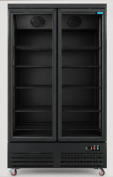 Picture of UNIFROST HVR21B 2 DOOR HINGED DISPLAY REFRIGERATOR  5 SHELVES PER DOOR 1000*720*2000 GRAPHITE BLUE